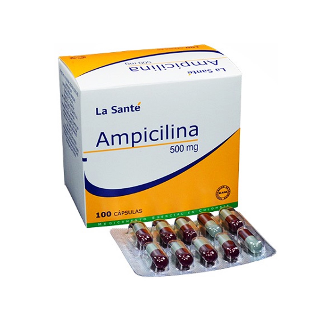 AMPICILINA 500 MG CJA X 100 CAPS LA SANTÉ DISTRIMEDIC DEL LLANO